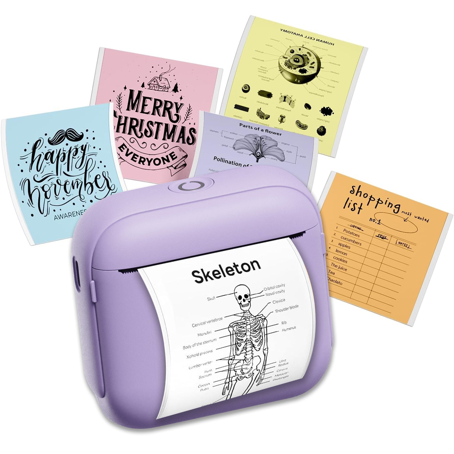 Draagbare Labelprinter – Bluetooth Mini Printer voor Stickers & Labels | Compact & Draadloos Ontwerp