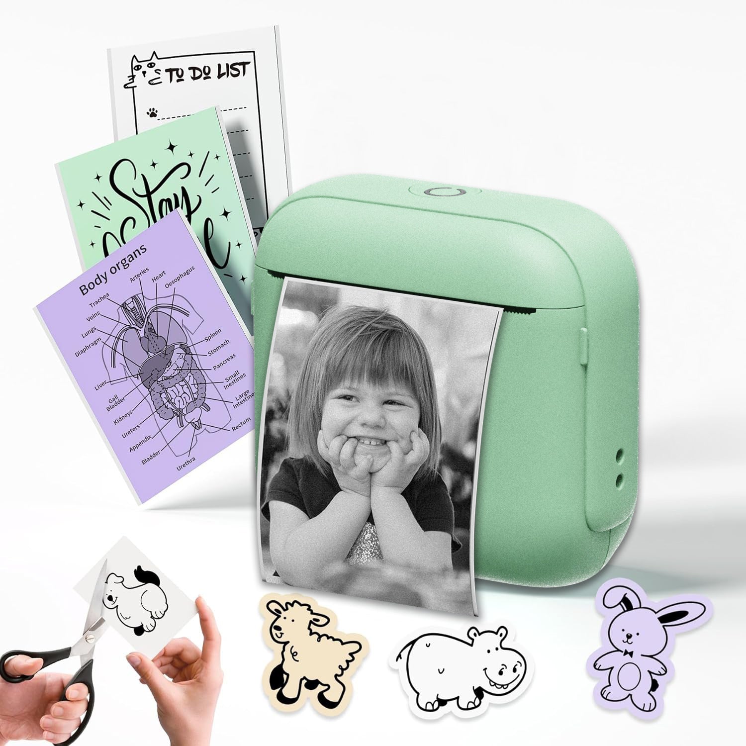 Draagbare Labelprinter – Bluetooth Mini Printer voor Stickers & Labels | Compact & Draadloos Ontwerp