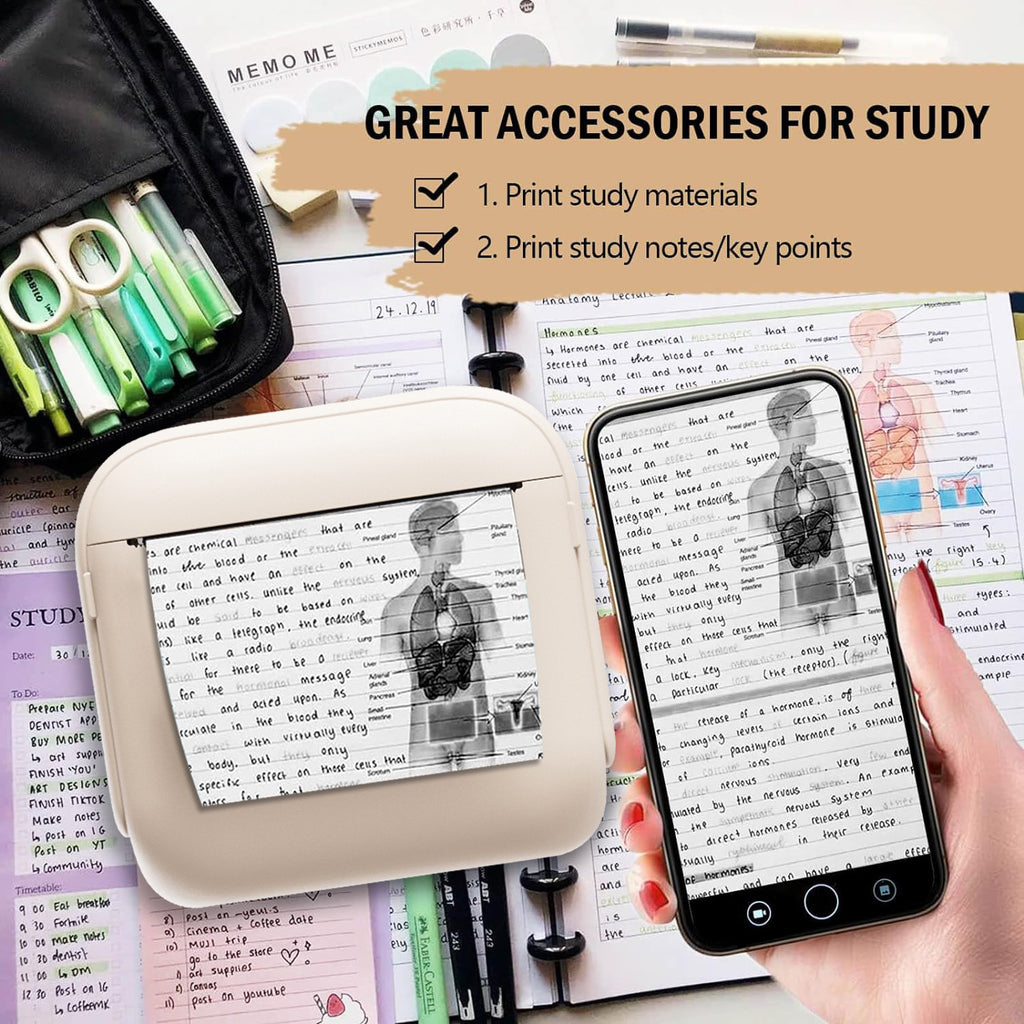 Draagbare Labelprinter – Bluetooth Mini Printer voor Stickers & Labels | Compact & Draadloos Ontwerp