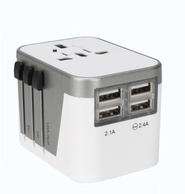 Universele Reisadapter 5-in-1 – Internationale Wereldstekker met USB Poorten | Wereldwijde Power Plug Reislader