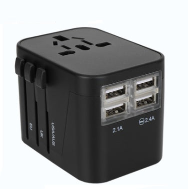 Universele Reisadapter 5-in-1 – Internationale Wereldstekker met USB Poorten | Wereldwijde Power Plug Reislader