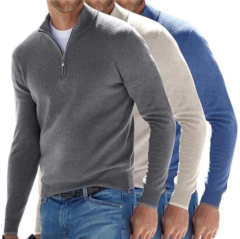 Heren Cashmere Thermoshirt met Lange Mouwen – Luxe Warme Ondertrui | Europese & Amerikaanse Stijl