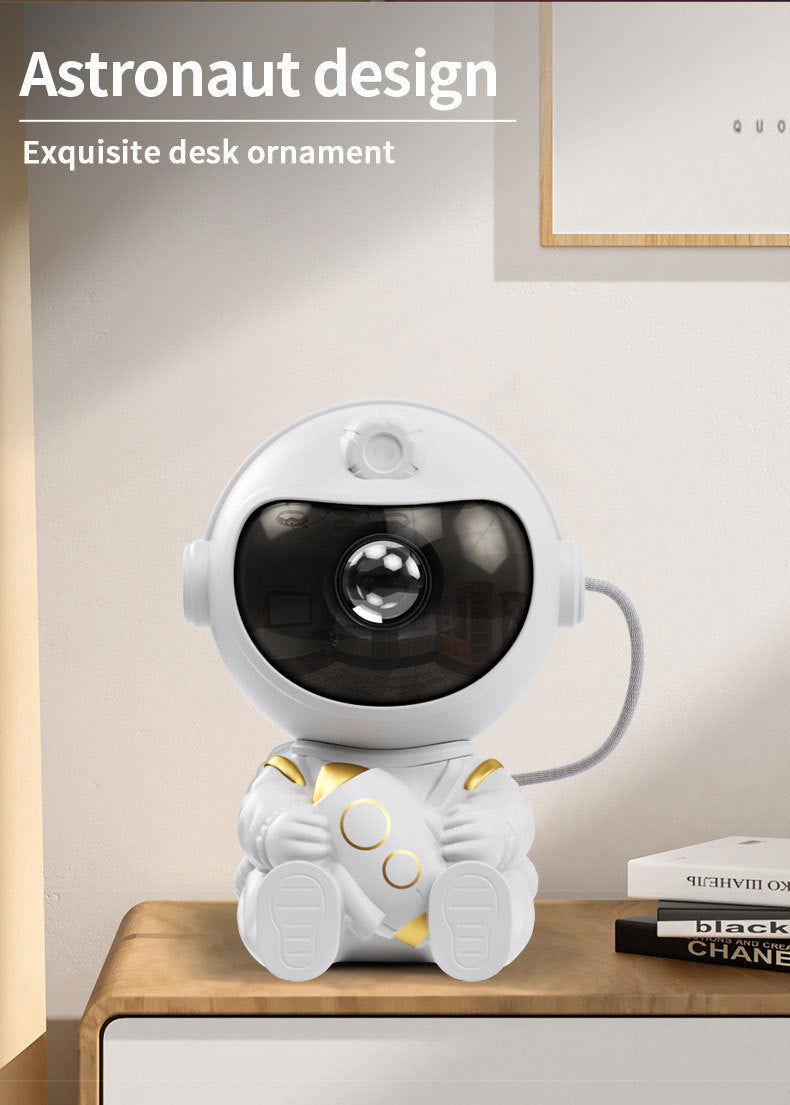 Astronaut Nachtlamp – USB LED Lamp met Uniek Rocket & Aircraft Design | Moderne Decoratieverlichting