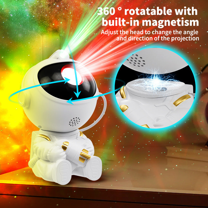 Astronaut Nachtlamp – USB LED Lamp met Uniek Rocket & Aircraft Design | Moderne Decoratieverlichting