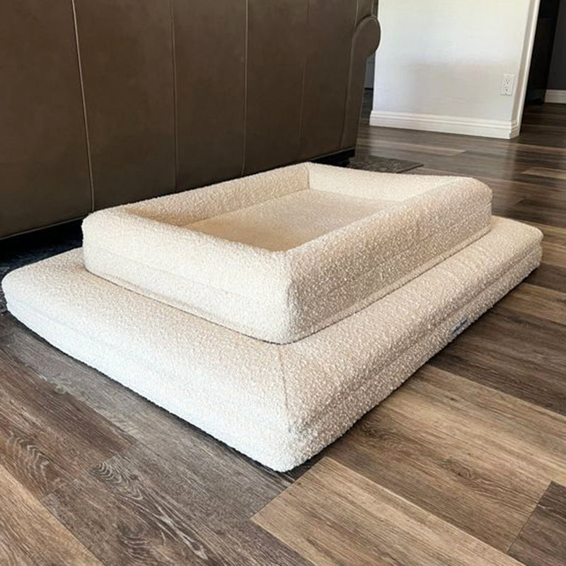 Rechthoekig Huisdierenbed – Dikke Orthopedische Hondenmand & Kattenbed | Comfortabel Huisdier Sofa Kussen